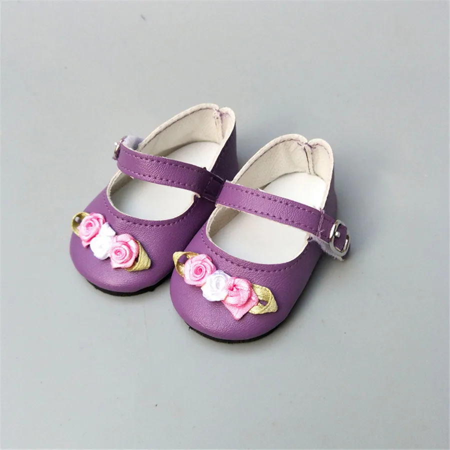 Baby Doll Cool Fashion Rose Flower Shoes For 18 Inch Girl Dolls Accessories Shoes Boy Dolls Spring Doll Shoes (4)
