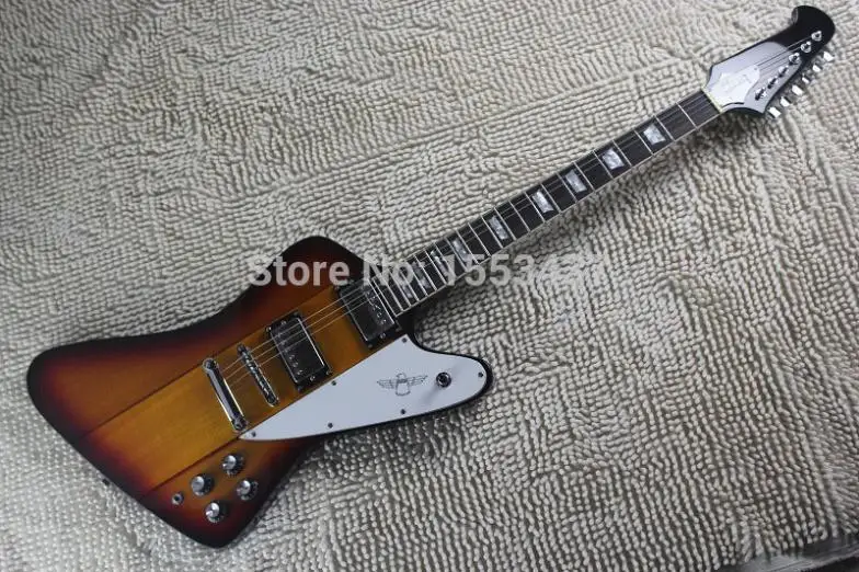 

Free Shipping 2017 new Top Quality Newest 6 strings G Thunderbird V Sunburst Electric Guitar hott3