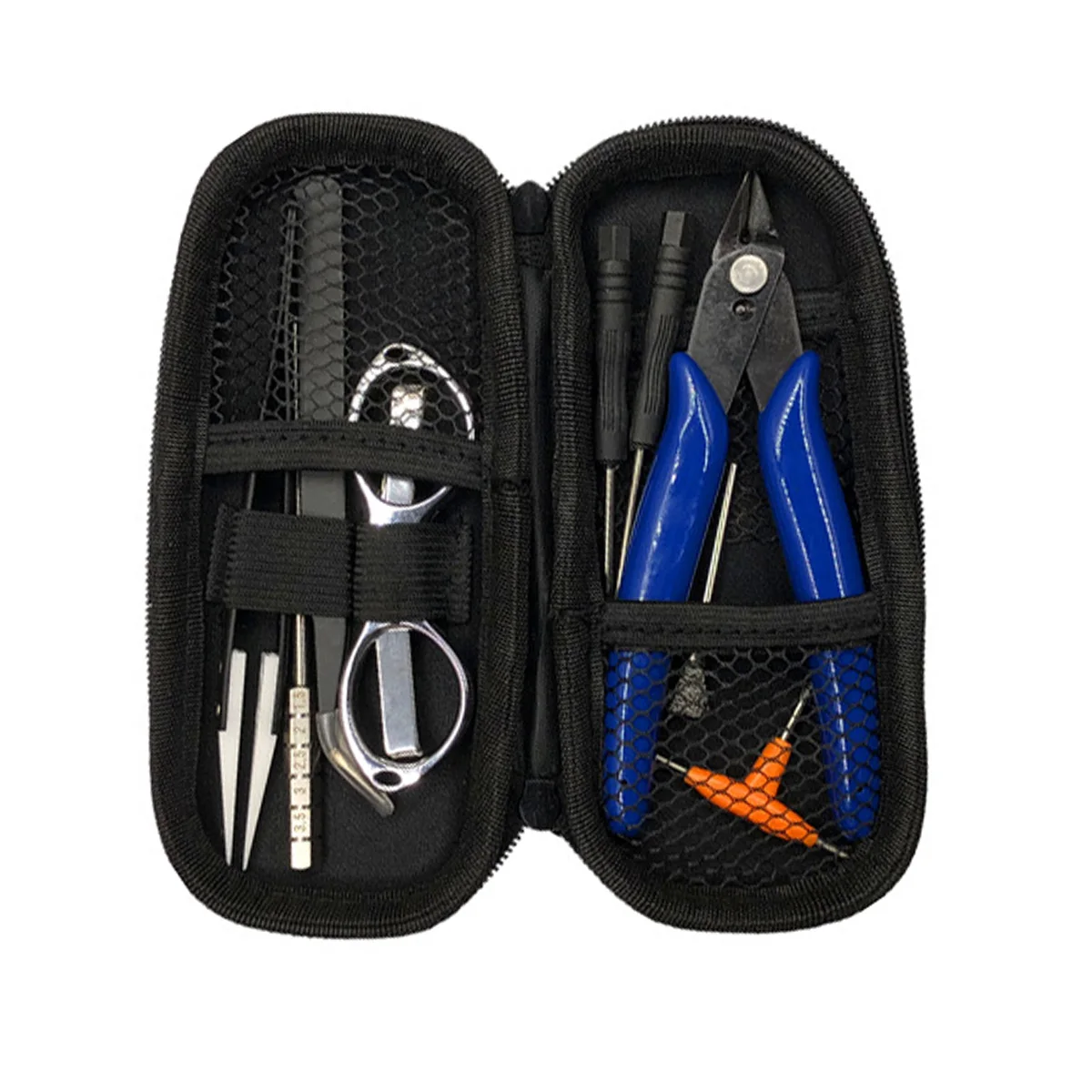 NEW Mini Vape DIY Tool Bag Tweezers Pliers Kit Coil Jig Winding For Packing Electronic Cigarette Accessories for Ego electronic |