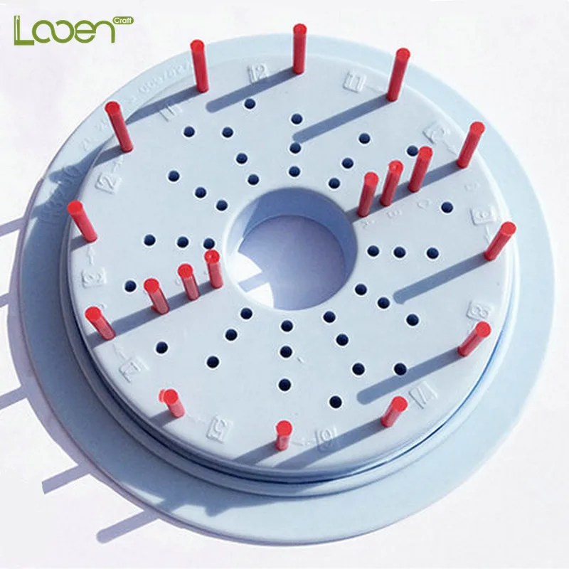

Fashion Color Round Loom Weaver Kit For DIY Elongated Knitting Machine Bracelet Weaving Frame Bands Hook Diameter DIY Craft Tool