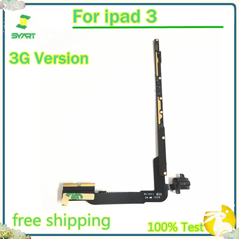 3G Version Volume Headphone Audio Headset Jack With PCB Board Flex Cable For ipad 3