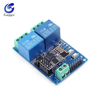 

DC 5V 2 CH Relay Module Based ESP8266 ESP-01 ESP01 WIFI Wireless Board Relay Shield for IOT Smart Home Intelligent Furniture