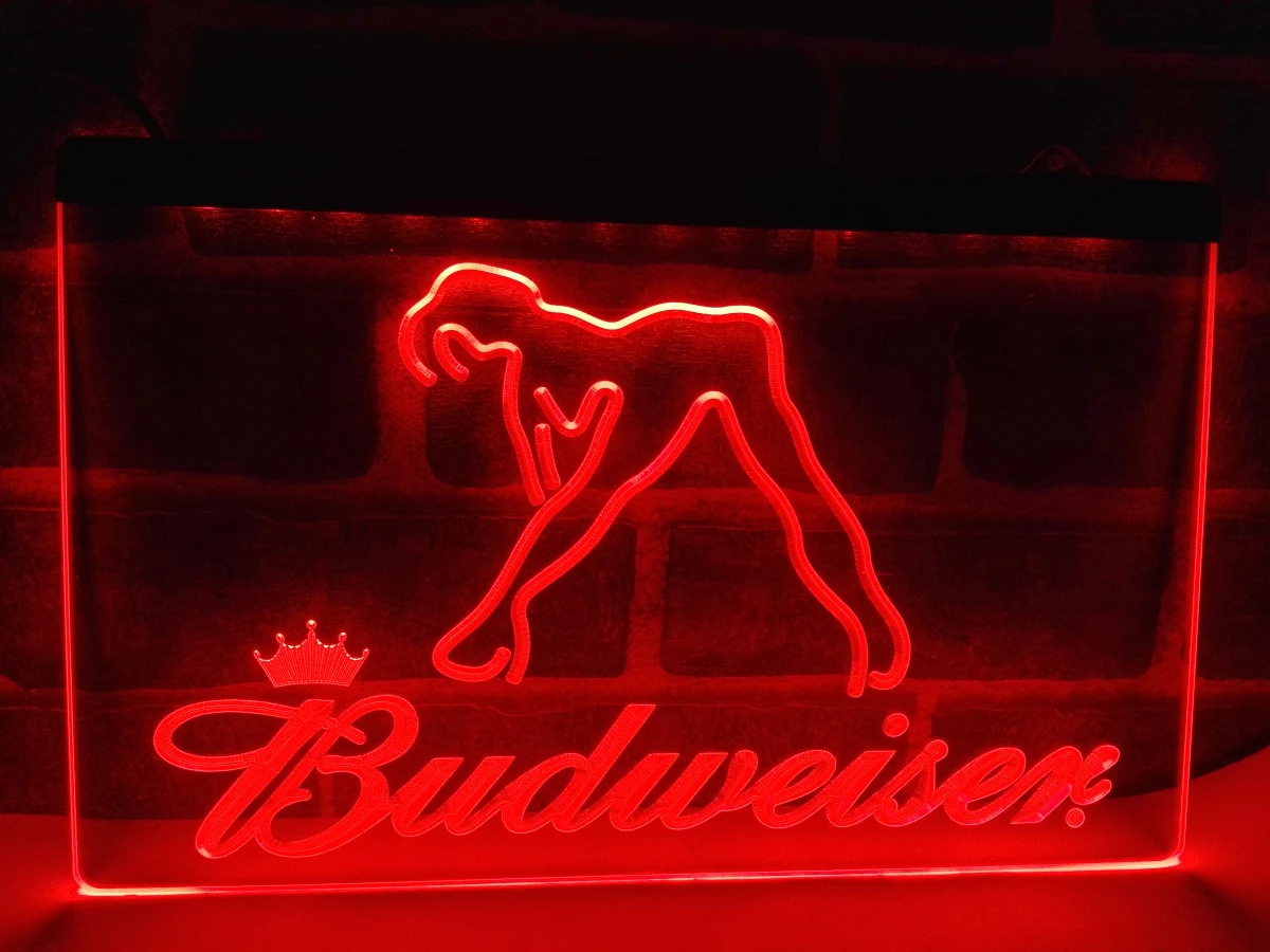 LE133- Budweiser экзотический танцор Стриппер бар световой знак домашний декор ремесла |