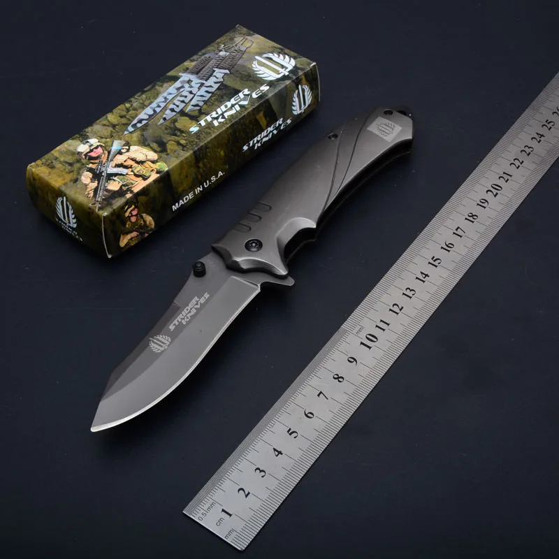 

MIKE 337 Folding Pocket Knife All Stainless Blade Steel Handle Tactical Survival Knives Outdoor Camping EDC Hunting Rescue Tool