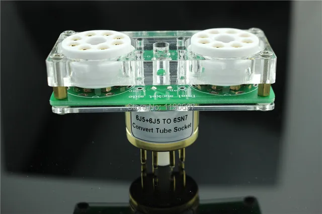 1piece 6j5 6j5 To 6sn7 Convert Tube Socket Diy Audio Vacuum Tube Adapter Socket Converter Free Shipping In Amplifier From Consumer Electronics