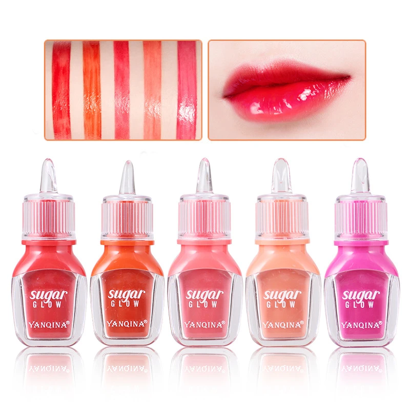 Yanqina ビビッドリップティント水 Fruitee リップステインリップグロスノンスティックカップ液体口紅 24 H 長期的な Lip Gloss Aliexpress