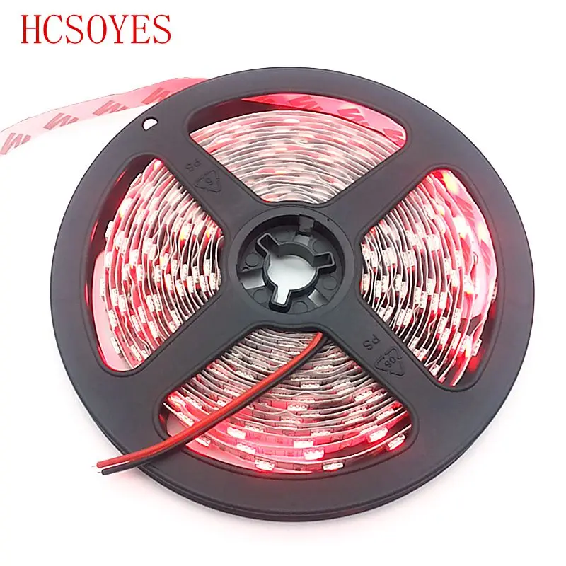 (5 м/рулон) DC12V 5050 SMD Светодиодная лента 60 светодиодов/м неводонепроницаемый