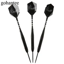 Gohantee 3 шт./кор. 22 г Сталь Дартс Профессиональный 22 г Сталь иглы прямо Дартс с Алюминий валом для электронных Дартс