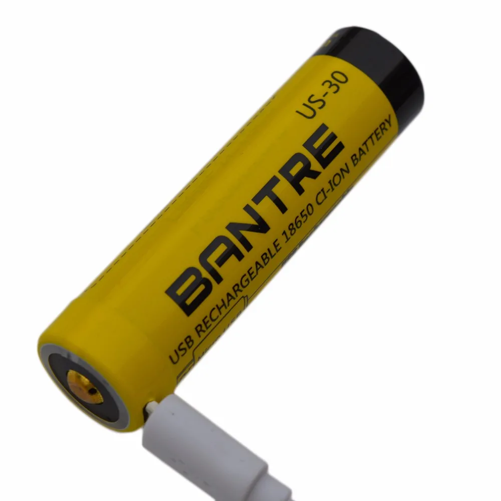 BANTRE 3000MAH Large Capacity 18650 Battery Relacement USB Rechargeable 