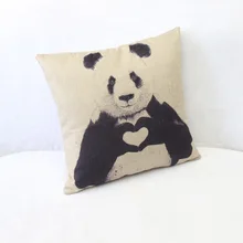 Kids Room Decoration Letter Pillow Animal Panda Children Plush Fabric Almofada Coussin Chair Cushion For Birthday Party Cojines