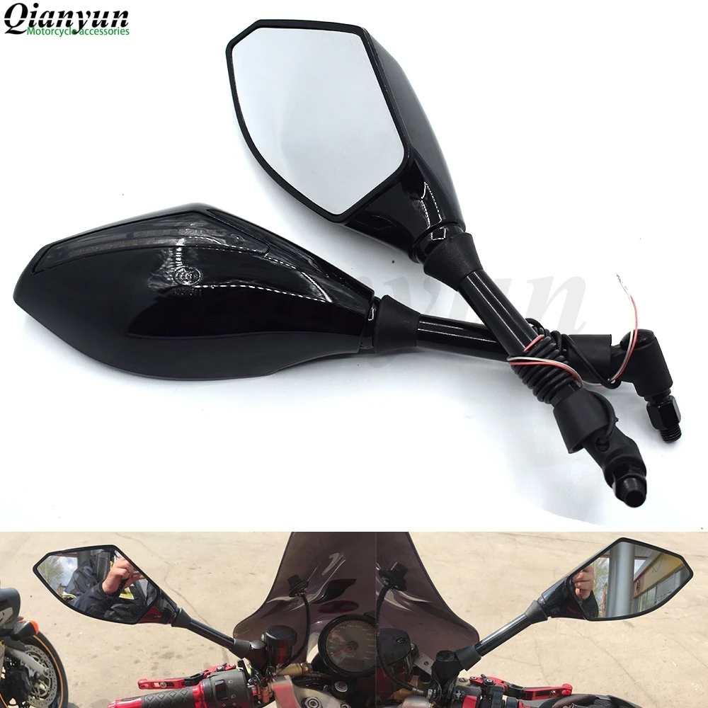 

Universal motorcycle LED turn signal rear view mirror turn signal indicator for Suzuki GSX1400 GSX650F GSXR600 GSXR750 GSXR1000