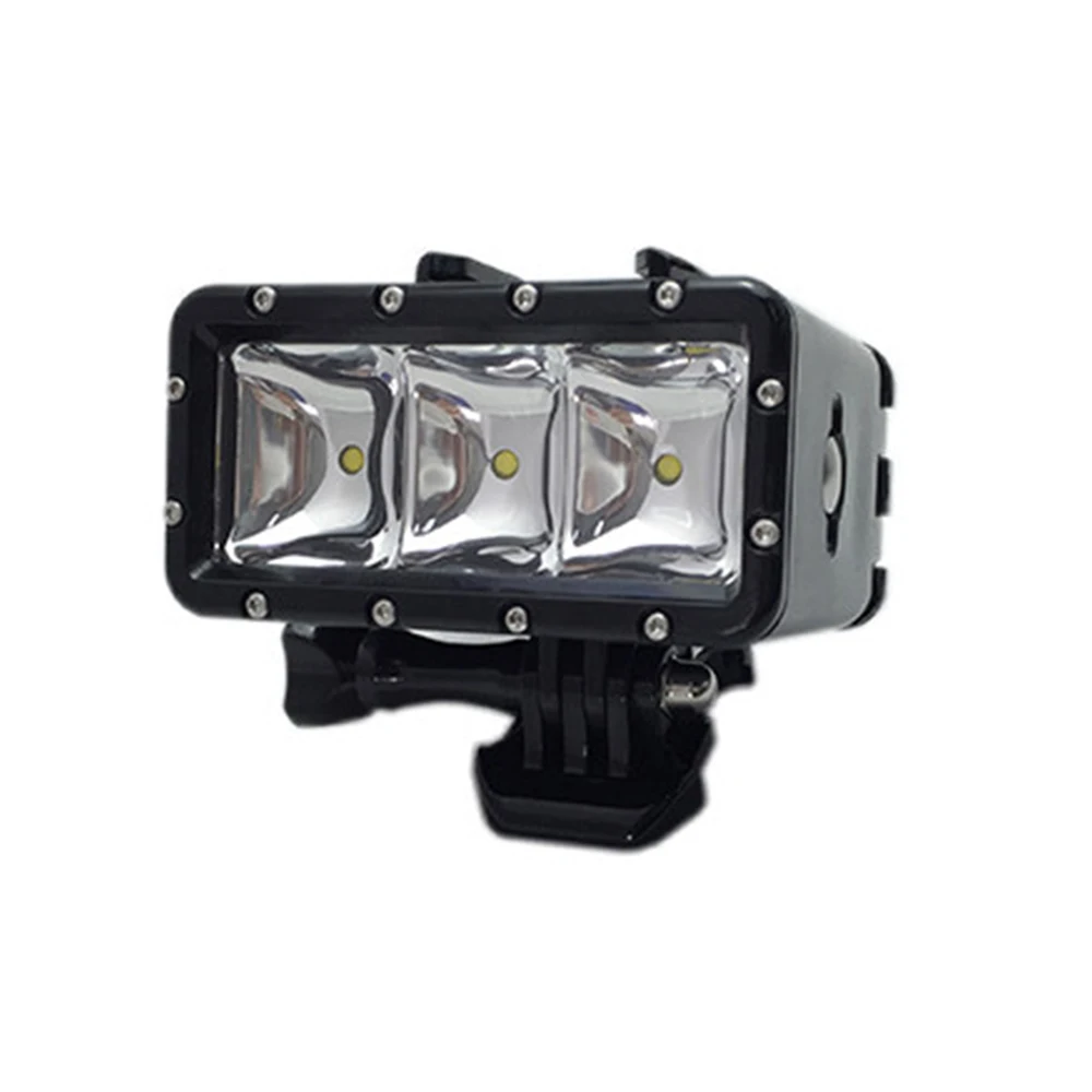 For GoPro Flashlight Lamp Underwater Diving Waterproof LED Flash Video Light Mount For GoPro Hero 543+ SJCAM SJ4000Xiaomi Yi (9)