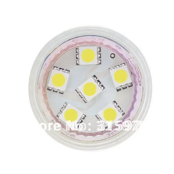 6LED MR11 точечный свет SMD 5050 12 в белый заменить галогенные лампы накаливания красный белый теплый белый цвет доступны 20 шт./партия