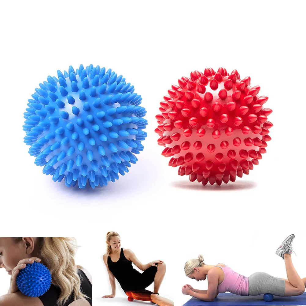 

2 Pcs/Set Massage Ball Trigger Point Sport Fitness Hand Foot Back Shoulder Leg Pain Relief Spiky Massager Roller Balls WS99
