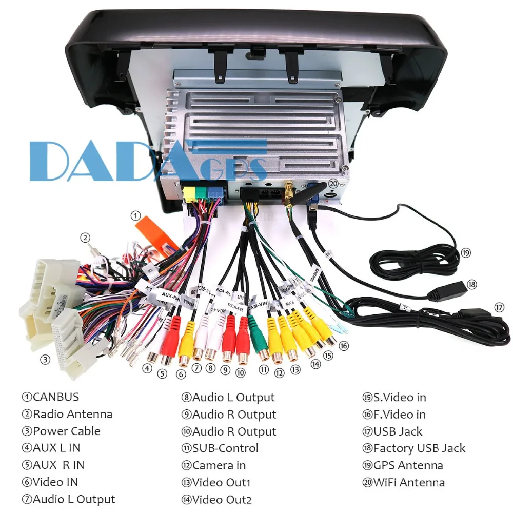 Top 17 inch Tesla style Car GPS Navigation Head Unit Android6.0 Car DVD player GPS navigation for TOYOTA Land Cruiser Prado 150 2018 5