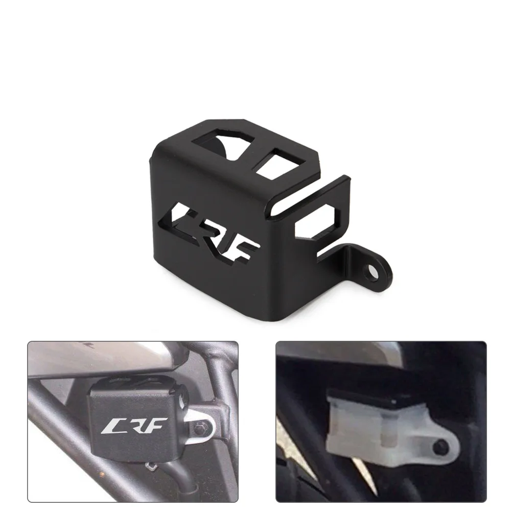 

For HONDA CRF1000L Africa Twin 2016 2017 2018 Aluminum Motorcycle Rear Brake Reservoir Guard Protective Cover