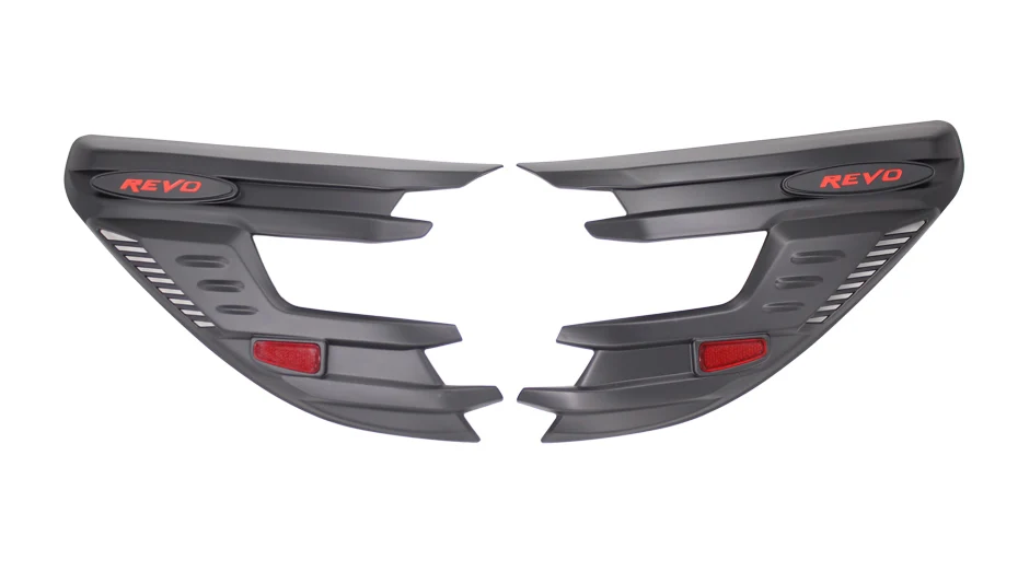 For Toyota Hilux Headlight Decoration Lamp Hoods Head Light Cover Hilux REVO 2015 2016 2017 ABS Body Parts Auto Accessories 42