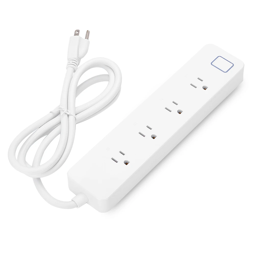 WiFi Smart Power Strip Surge Protector with 4 Outlets Remote Control Save Energy Smart Switch Timer Works with Alexa WiFi Smart Power Strip Surge Protector with 4 Outlets Remote Control Save Energy Smart Switch Timer Works with Alexa