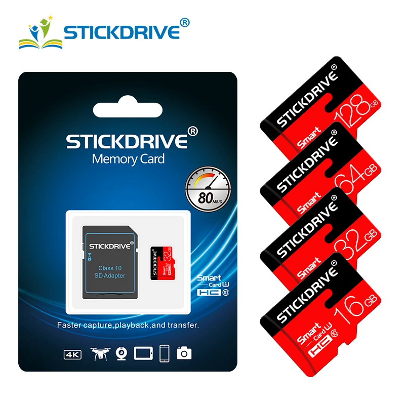Купить Высокое качество Micro SD Card 128 GB 64 GB карта памяти 32 GB 16 GB 8 GB Class10 TF карты картао де memoria Подарочная флеш карта adapater
