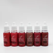 5 шт. 15 мл/бутылка постоянная Косметика чернила для макияжа пигментные чернила для татуажа наборы для брови, подводка, губы