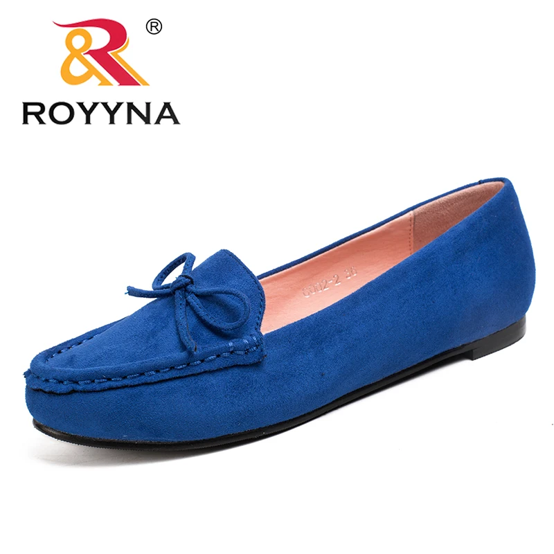 Женские туфли на плоской подошве ROYYNA, мягкие, удобные, прочные, с закругленным носком, большие размеры|flat women|shoes womanround toe | АлиЭкспресс