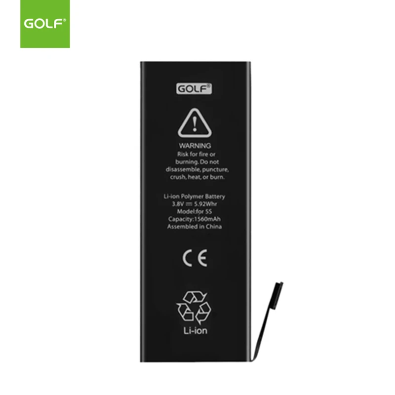GOLF 1560 мАч новая Оригинальная батарея для iPhone 5S сменные батареи телефона +