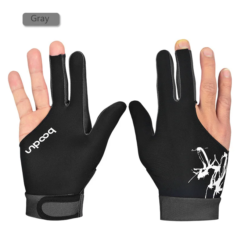 Boodun 1 шт. 3 пальца бильярдные перчатки для бассейна снукер перчатки для мужчин и женщин подходит для левой правой руки бильярдные шутеры снукер перчатки