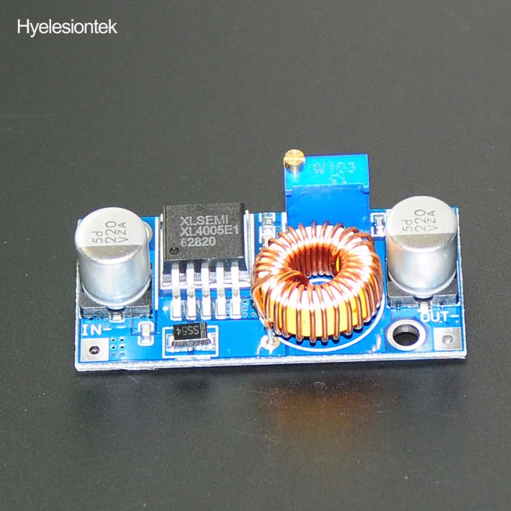 5A DC-DC понижающий модуль XL4005 с регулируемым Питанием постоянного тока понижающий регулятор напряжения светодиодный драйвер 5-32 В до 0,8-24 В