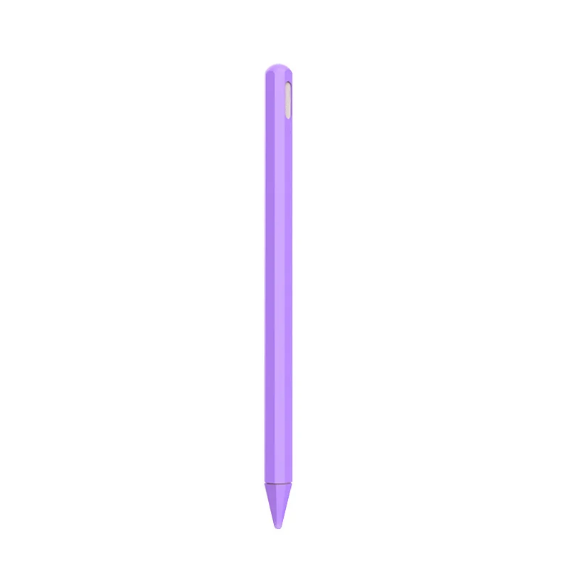 Защитный силиконовый чехол-Ручка для Apple Pencil 2 DOM668 - Цвет: Light Purple