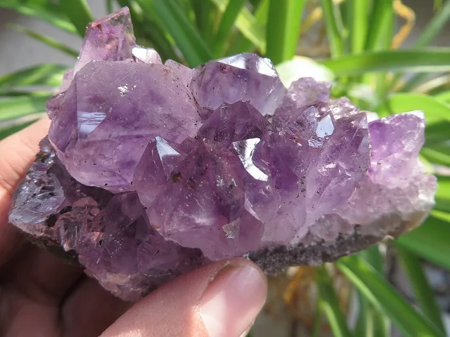 AA Uruguay Natural AMETHYST Flower QUARTZ Crystal GEODE CLUSTER 177g | Дом и сад