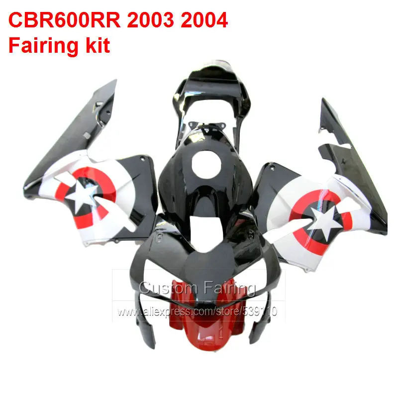 Защитные Обтекатели для HONDA CBR600RR 2003 2004 комплект обтекателей литья под давлением (Star) + 7 подарков/xl13|Полные