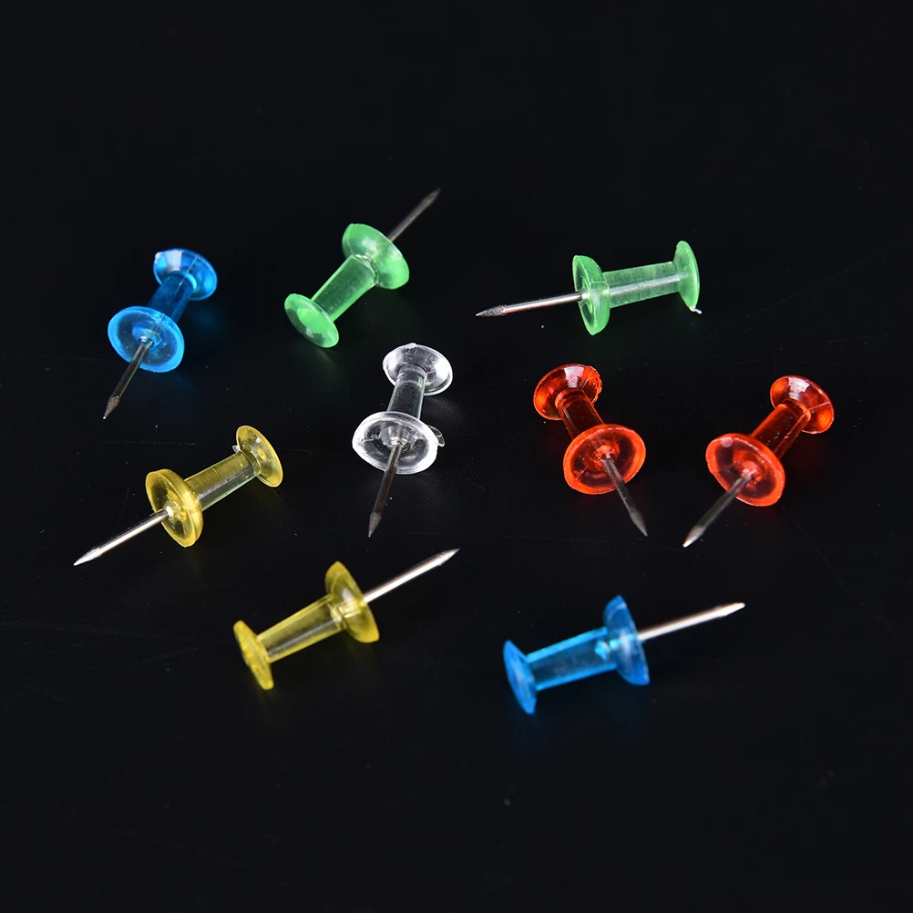 Colorful Push Pin Assorted Transparent Making Thumbtack Pins Cork Board