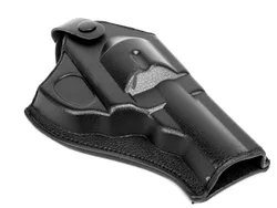 Funda de cuero para pistola de policía, funda para pistola de revólver (corta), cinturón táctico de cuero RH para Walther PPK negro