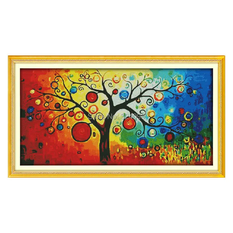 

Wholesale Needlework,Stitch,11CT 14CT Cross Stitch,Sets For Embroidery Kits,The Money Tree (2) Counted Cross-Stitching