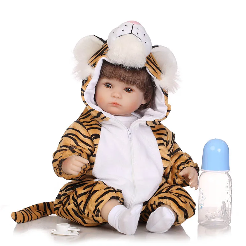 

40CM Vinyl Jointed Reborn Doll Lifelike Kids Baby Dolls for Infant Playmate Christmas Gift AN88
