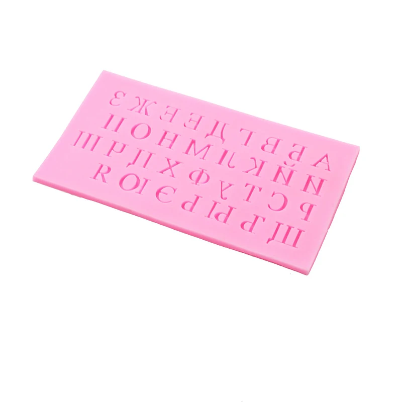 Fondant Letters Silicone Moulds Cake Decorative Mold Chocolate Biscuits Mould DIY Kitchen Decorating Tools5