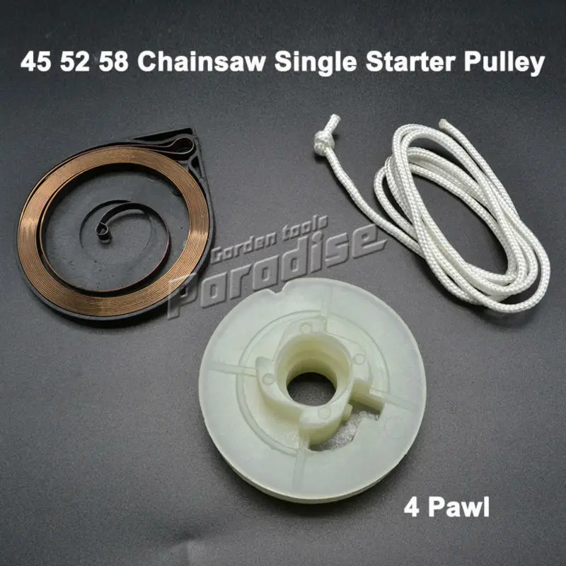 45 52 58 Chainsaw Starter Parts Single Recoil Starter Pulley with