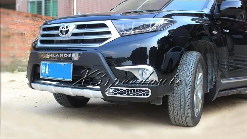 Для Toyota Highlander 2011 2012 2013 бампер передний+ задний протектор высокого качества