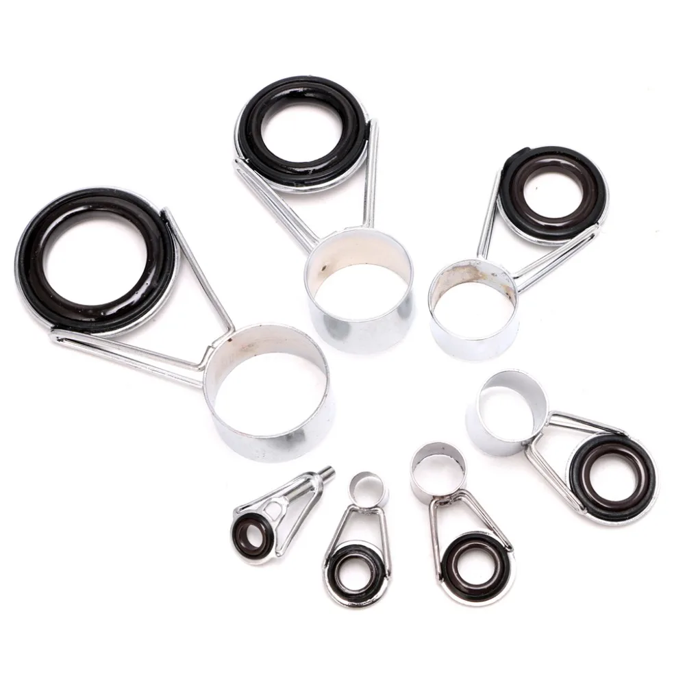 80 Stück Angelruten Spitzenring Rutenring Führungsringe Set Reparatur Werkzeug 80 Stück Angelruten Spitzenring Rutenring Führungsringe Set Reparatur Werkzeug