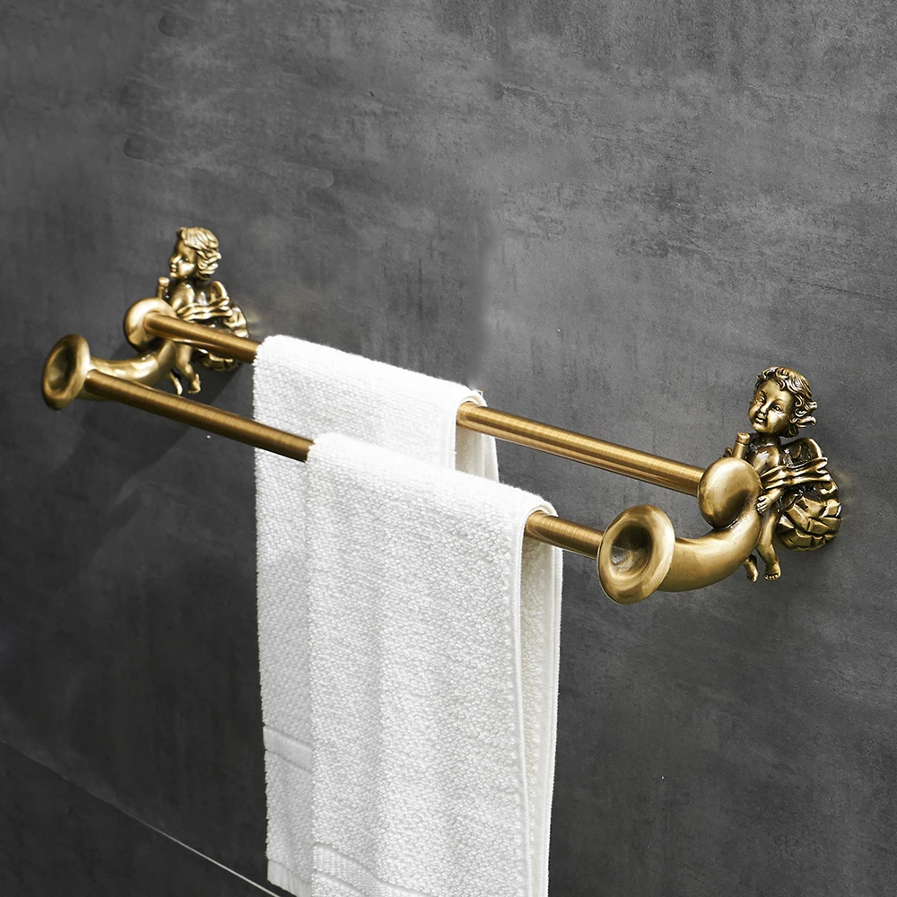 Antique Bronze Bathroom Hardware Accessories Set Towel Ring Robe Hook Toilet Paper Holder Towel Bar Toliet Brush Holder 0782 images - 6