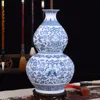 Blue and White Eggshell Porcelain Vases Interlocking Flower Ceramic Vase Handmade Home Decoration Jingdezhen Flower Vases 3
