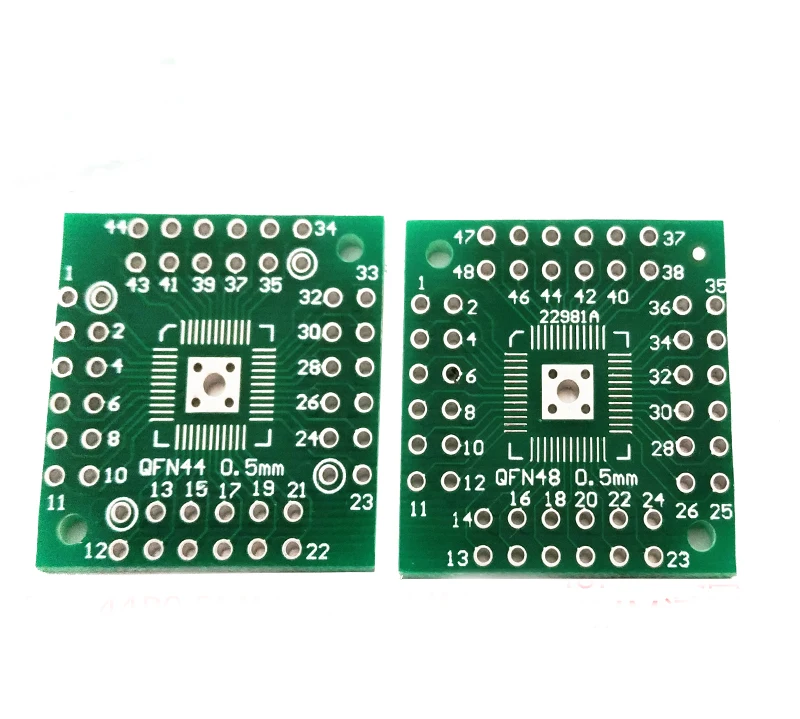 10 шт. плата адаптера HTQFP QFN48 к DIP48 QFN44 0 5 мм QFP48 QFP44 PQFP LQFP | Электронные компоненты и