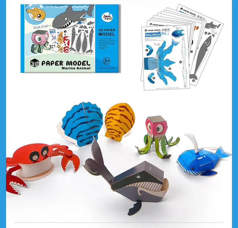 Dobradura de Papel Ofício para as Crianças Manual de Papel Livros de Recortes de Papel Origami Faça Você Mesmo Cut-origami Animais 12 Pçs - Set 3d 5 High Quality