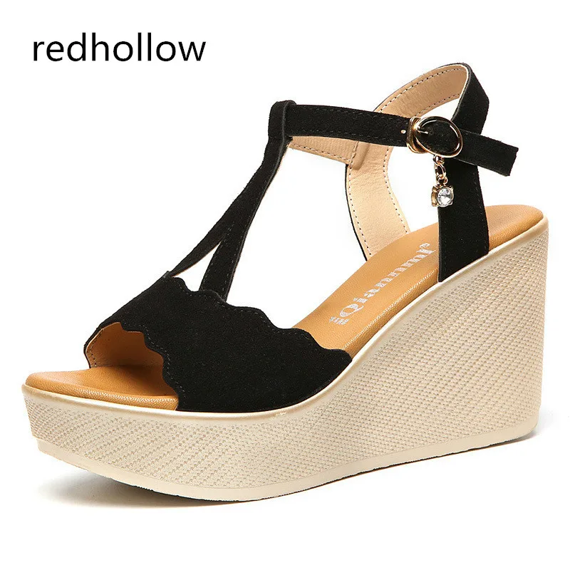 

Women Shoes Platform Sandals Summer Fashion Wedges Women Sandals Shoes High Heels 8cm Sandalias Mujer New Plus Size 35-43
