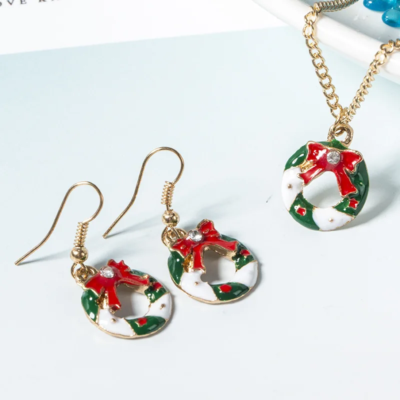 Buy 2018 New Christmas Gift Jewelry Enamel Rhinestone