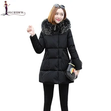 Верхняя одежда новая зимняя куртка женская парка пальто Feminina длинный пуховик размера плюс длинный пуховик с капюшоном Женская куртка XY349