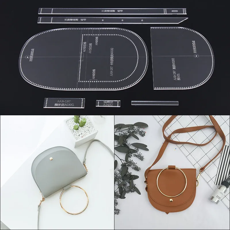 1 комплект DIY Ручная кожаная дамская сумка для мобильного телефона Cумка на ремне