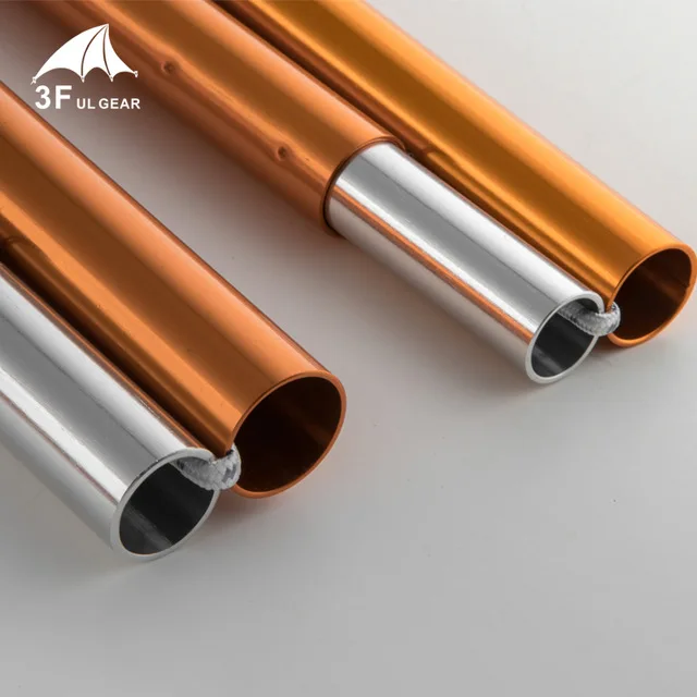 2 قطعة 3F Ul والعتاد خفيفة قماش القنب أقطاب خفيفة 7075 الألومنيوم الشمس المأوى دعم المظلة قضيب