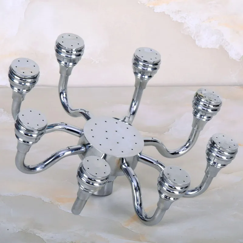 Rain Shower Head 8 inch / 7.7 inch Rainfall Shower Head Over-head Shower Sprayer Top Shower Head Chrome Finish Ksh048