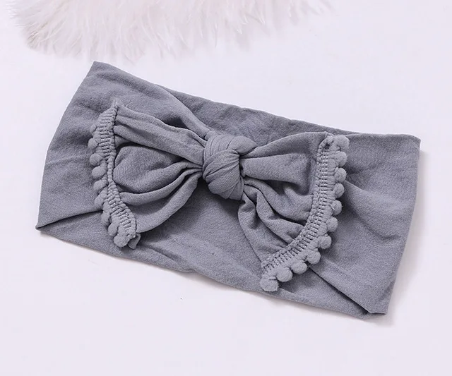 Wide-Nylon-Bow-Headband-with-Pompom-Trim-Round-Knot-Nylon-Head-wraps-Top-Knot-Nylon-Turban.jpg_640x640 (14)